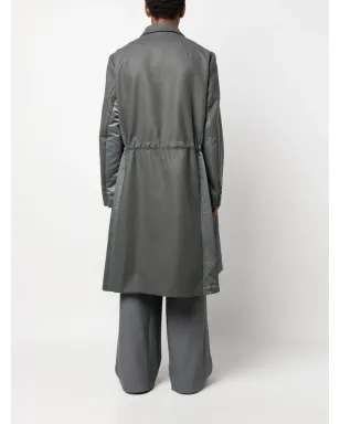 sacai ドローストリング ウール トレンチコート - サムネイル4