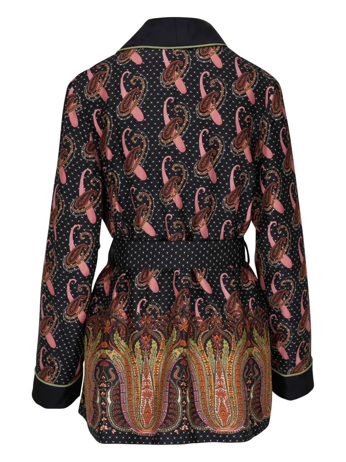 ETRO ペイズリープリント タイウエスト ブレザー - ブラック - 画像2