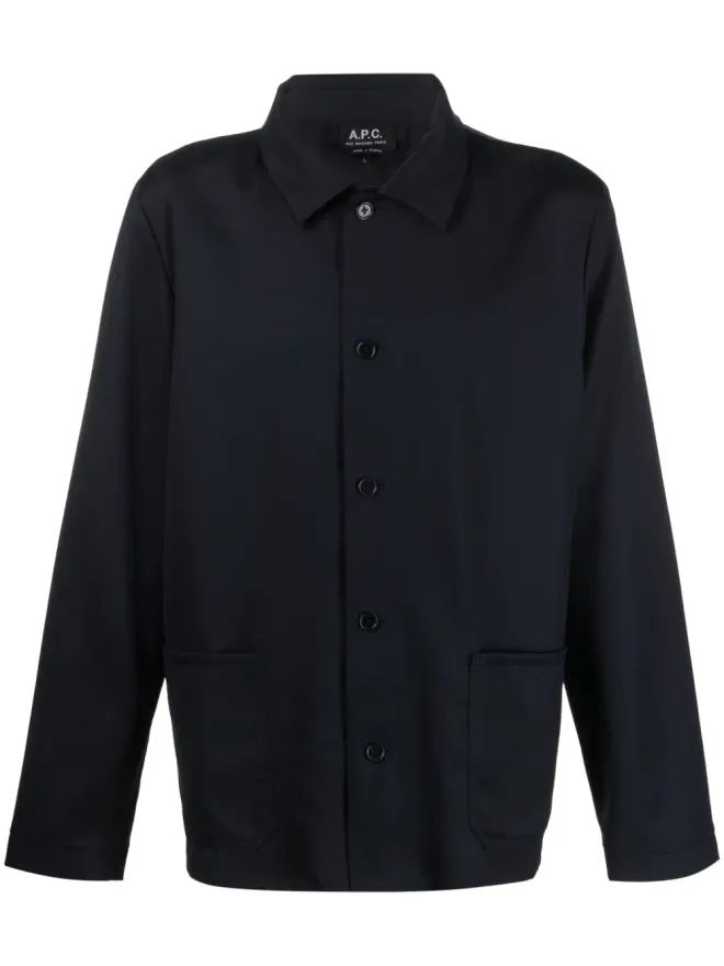 A.P.C. A.P.C. ウールのシャツジャケットの商品画像
