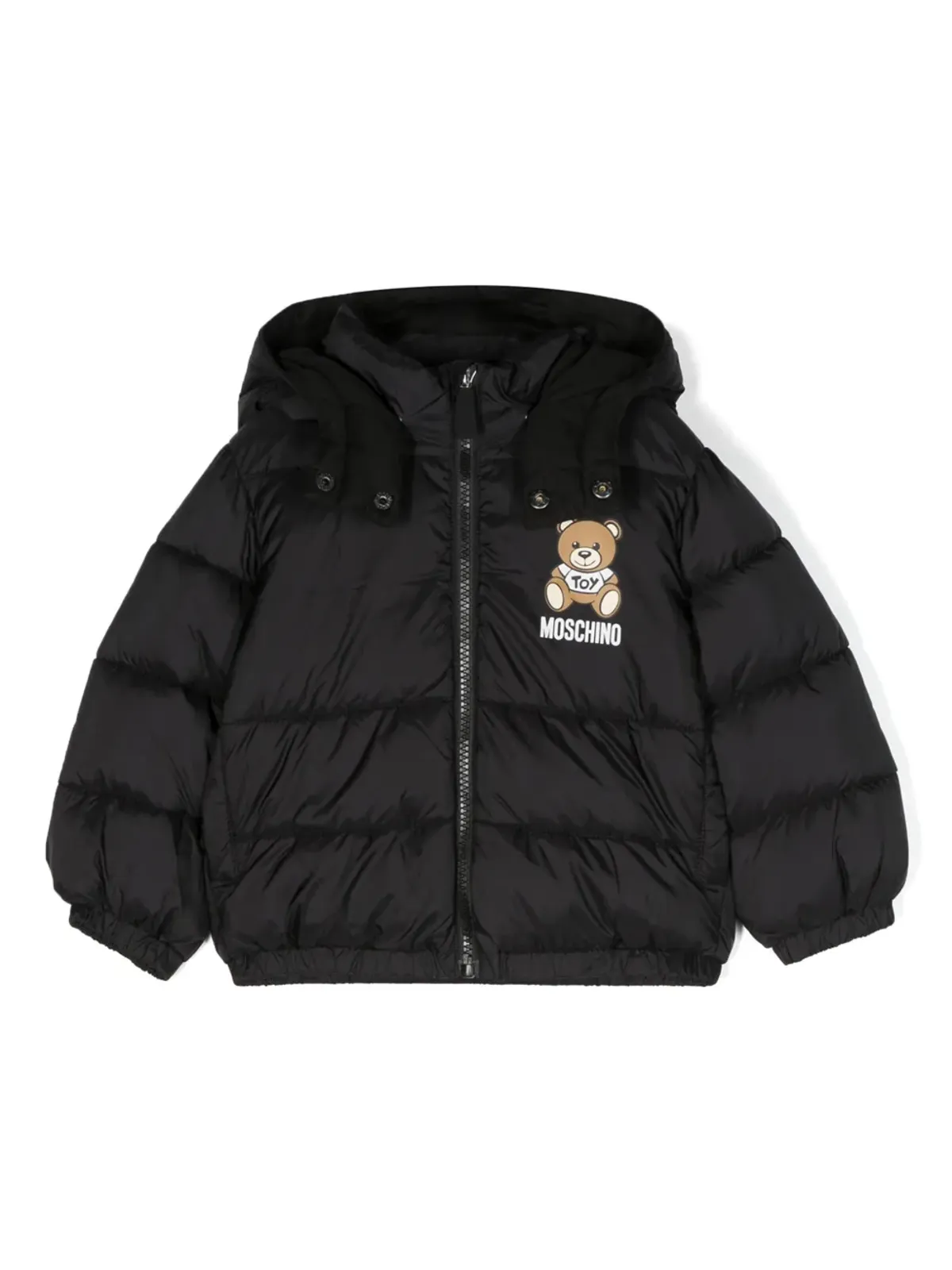 Moschino Kids テディベア フード付きパディングジャケット - 画像1
