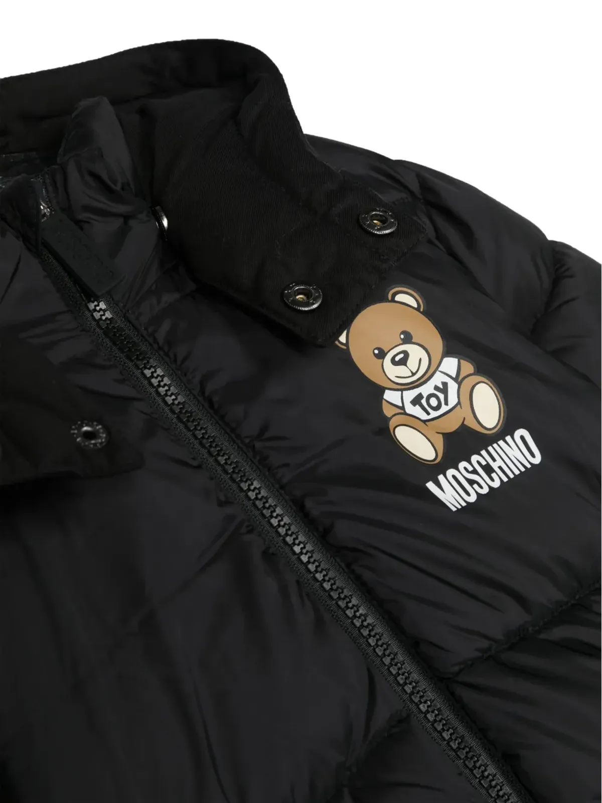 Moschino Kids テディベア フード付きパディングジャケット - 画像3