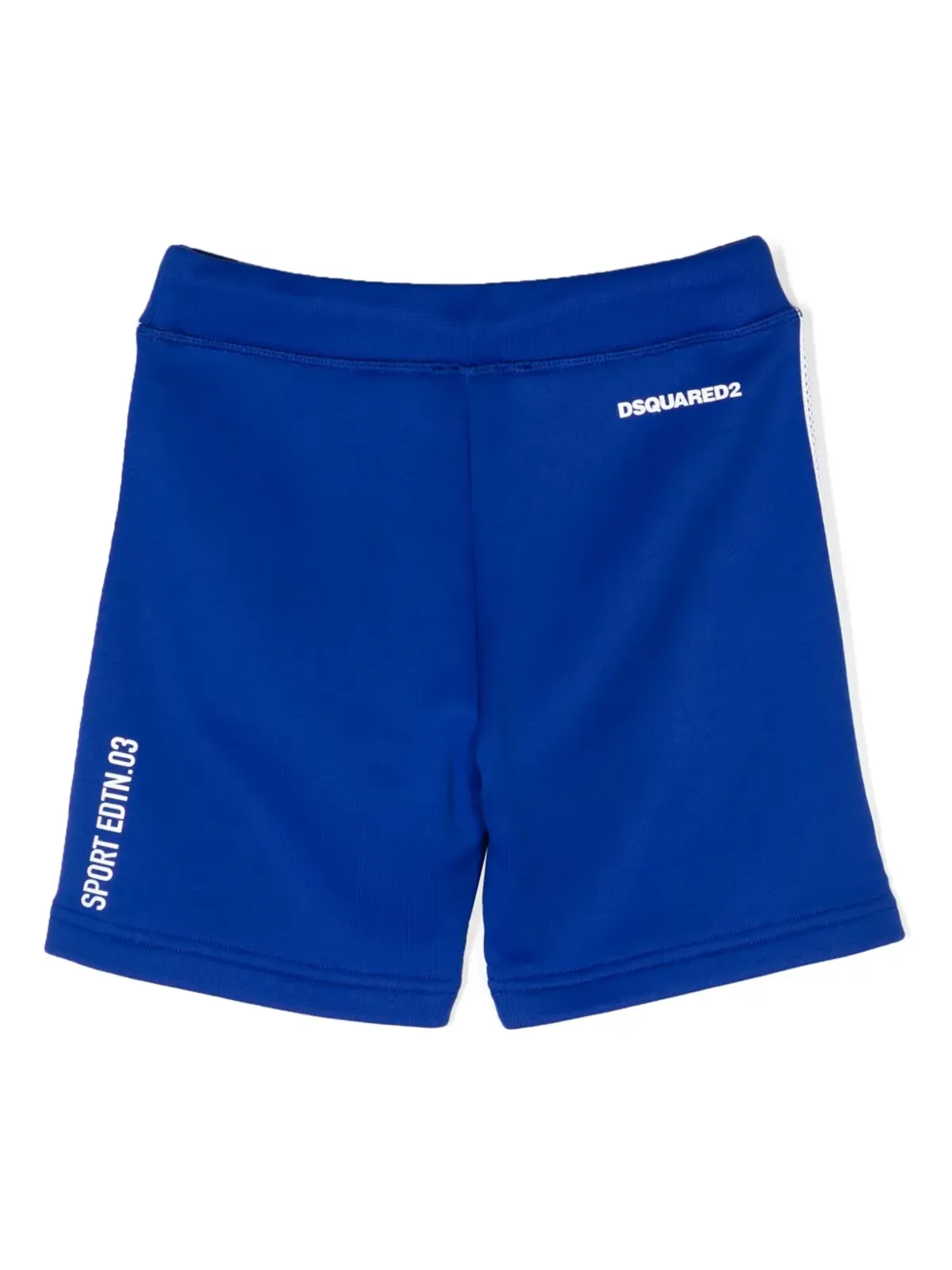 DSQUARED2 KIDS ロゴプリント ドローストリング トラックショーツ - 画像2