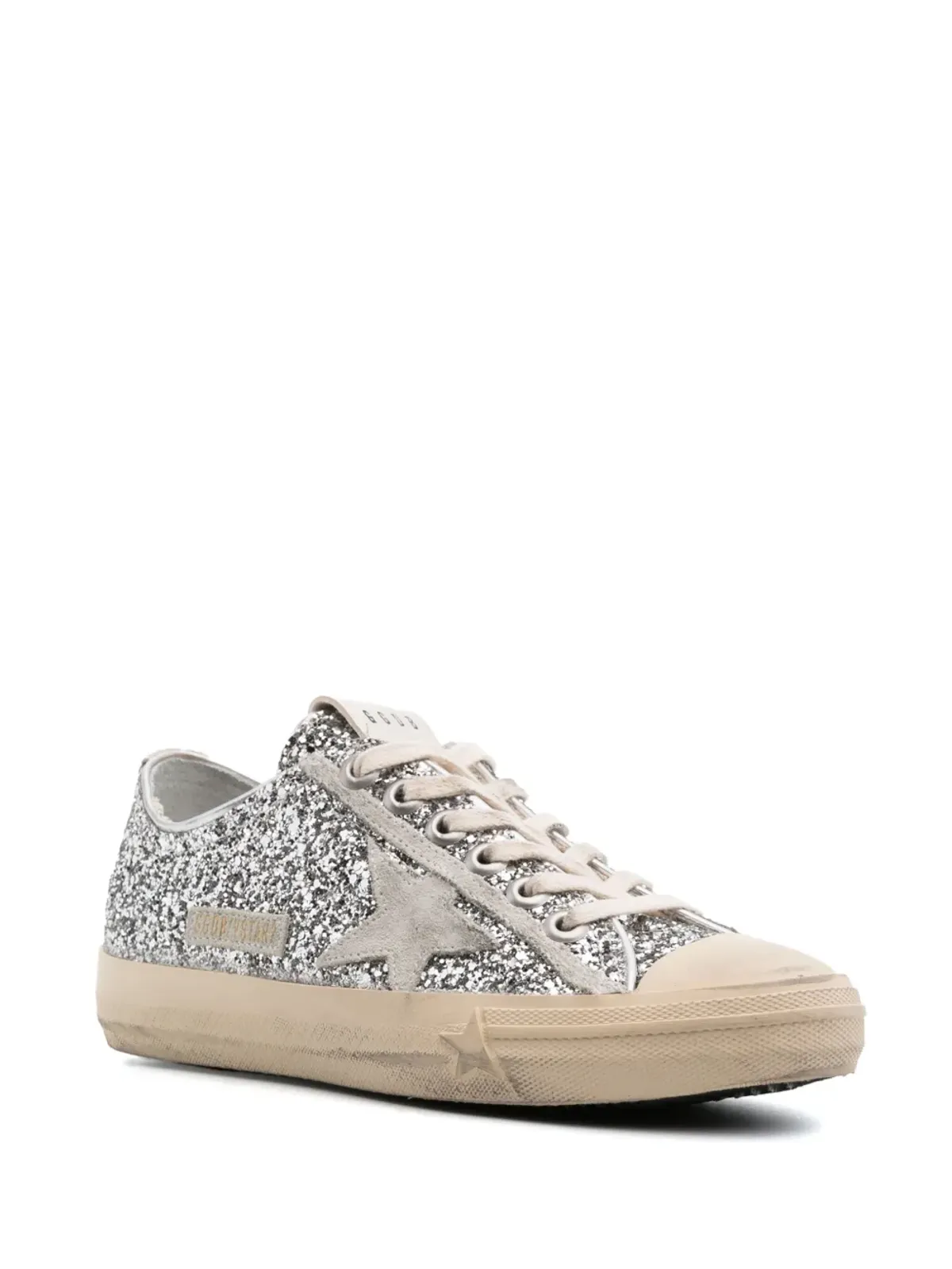 Golden Goose V-Star グリッター付きスニーカー - 画像2