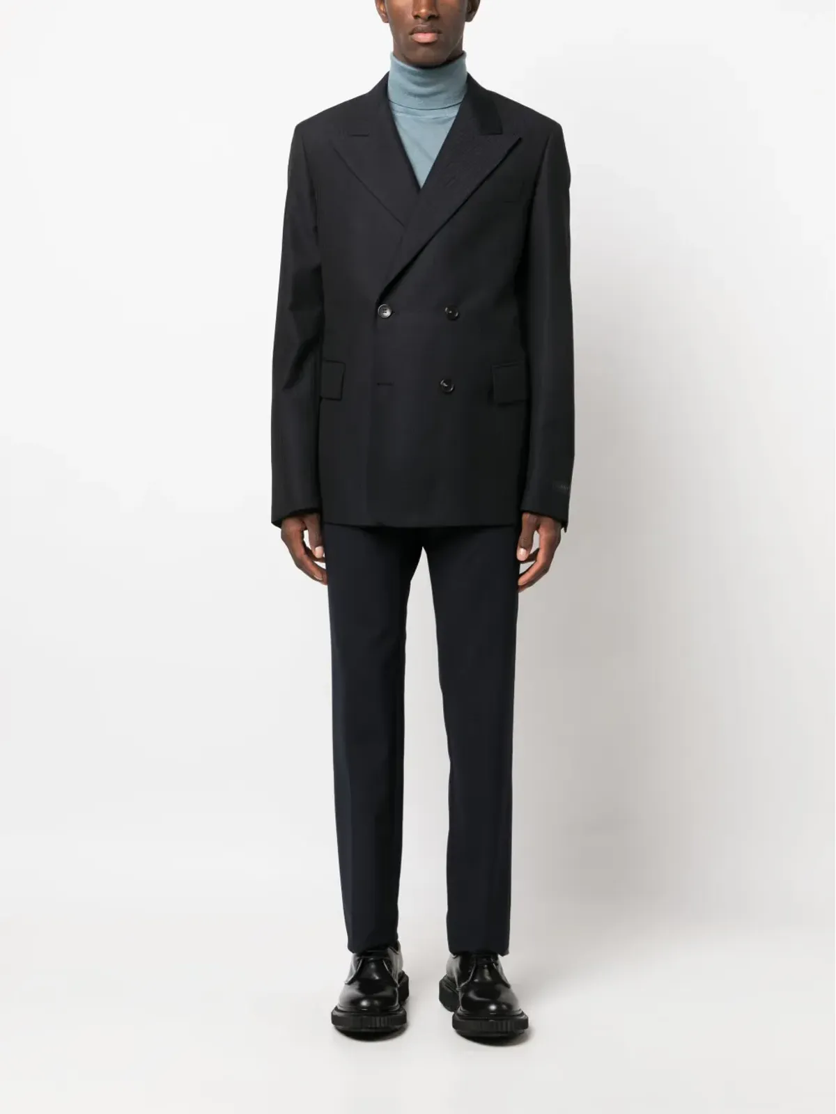 Lanvin チェック柄 ダブルブレスト ブレザー - 画像2