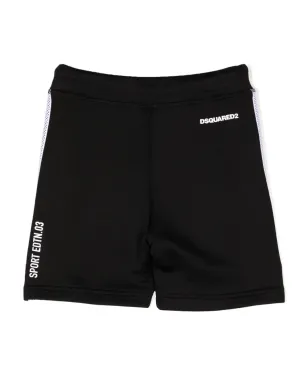 DSQUARED2 KIDS ロゴプリント ドローコード ショーツ - サムネイル2