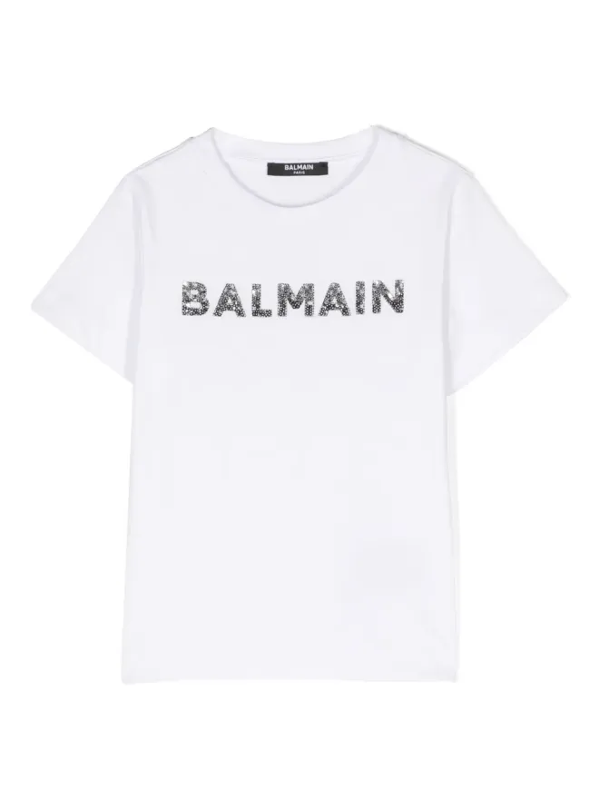 Balmain Kids Balmain Kids スパンコール付きロゴTシャツの商品画像