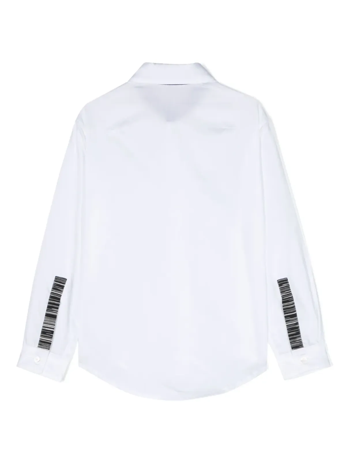 Missoni Kids コントラストトリム付きコットンシャツ - White - 画像2