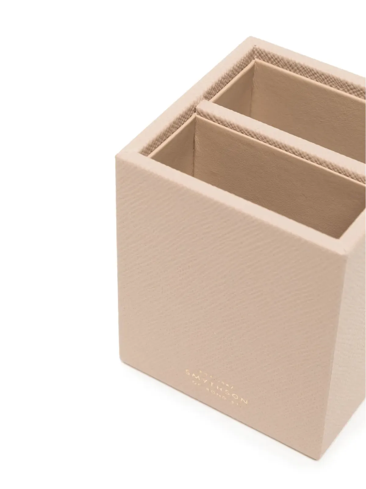 Smythson ロゴプリント レザー ペンシルホルダー - 画像3