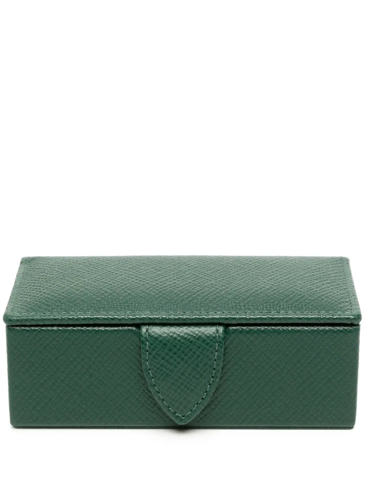 Smythson パナマ レザー カフリンクボックス - 画像1