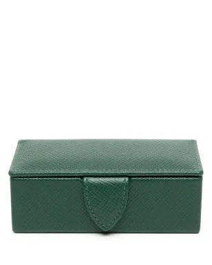 Smythson パナマ レザー カフリンクボックス - サムネイル1