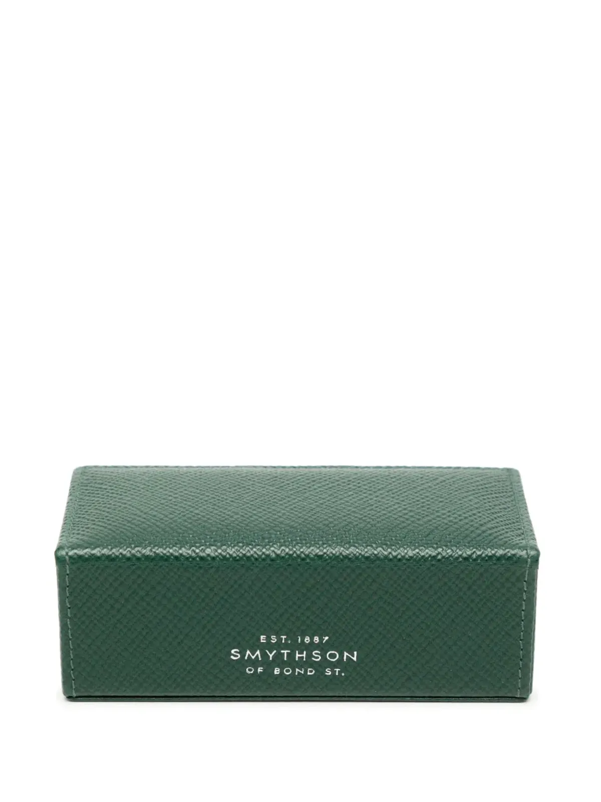Smythson パナマ レザー カフリンクボックス - 画像2