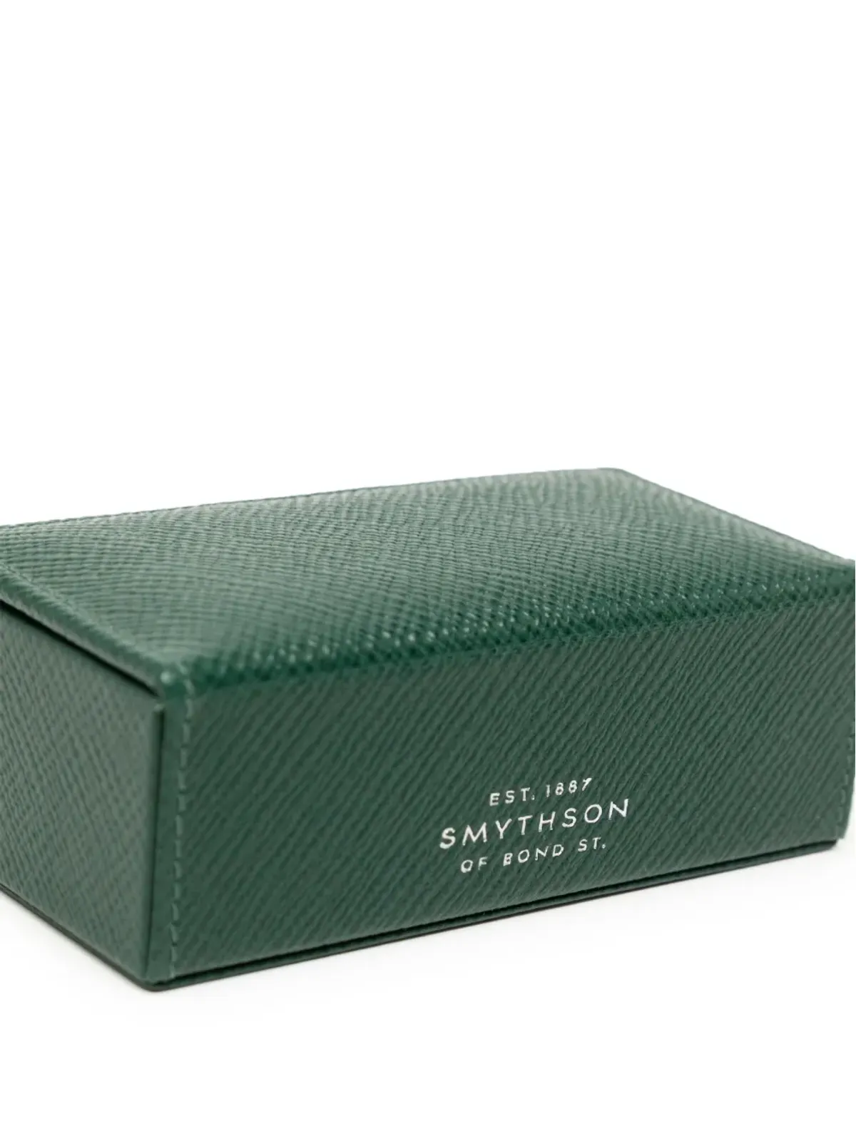 Smythson パナマ レザー カフリンクボックス - 画像3