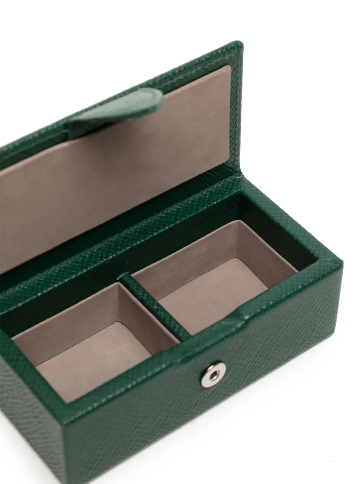 Smythson パナマ レザー カフリンクボックス - 画像4