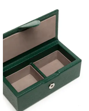 Smythson パナマ レザー カフリンクボックス - サムネイル4