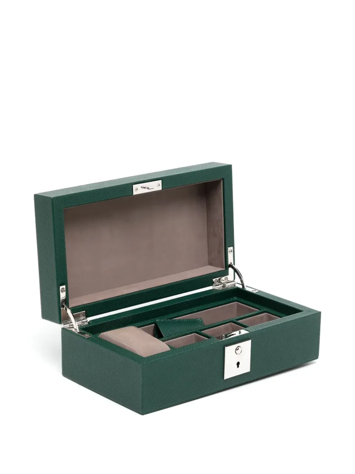 Smythson パナマレザー ウォッチボックス - 画像3