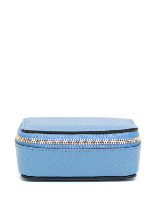 Smythson Smythson レザー トラベルポーチ - ブルーの商品画像