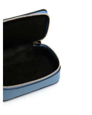 Smythson レザー トラベルポーチ - ブルー - サムネイル4