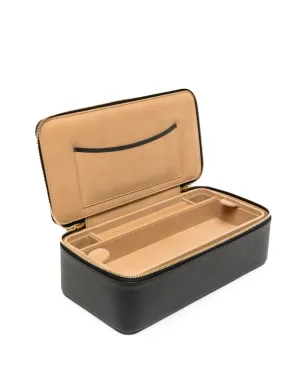 Smythson Panamaレザー ジュエリートラベルケース - ブラック - サムネイル3