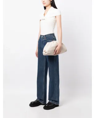 Bottega Veneta ビンテージ ギャザー入りクラッチ - Neutrals - サムネイル2