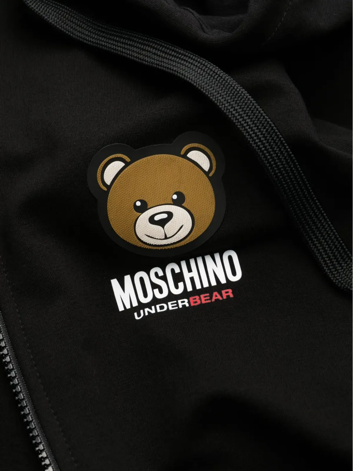 Moschino レオ テディプリント フーディ ブラック - 画像3