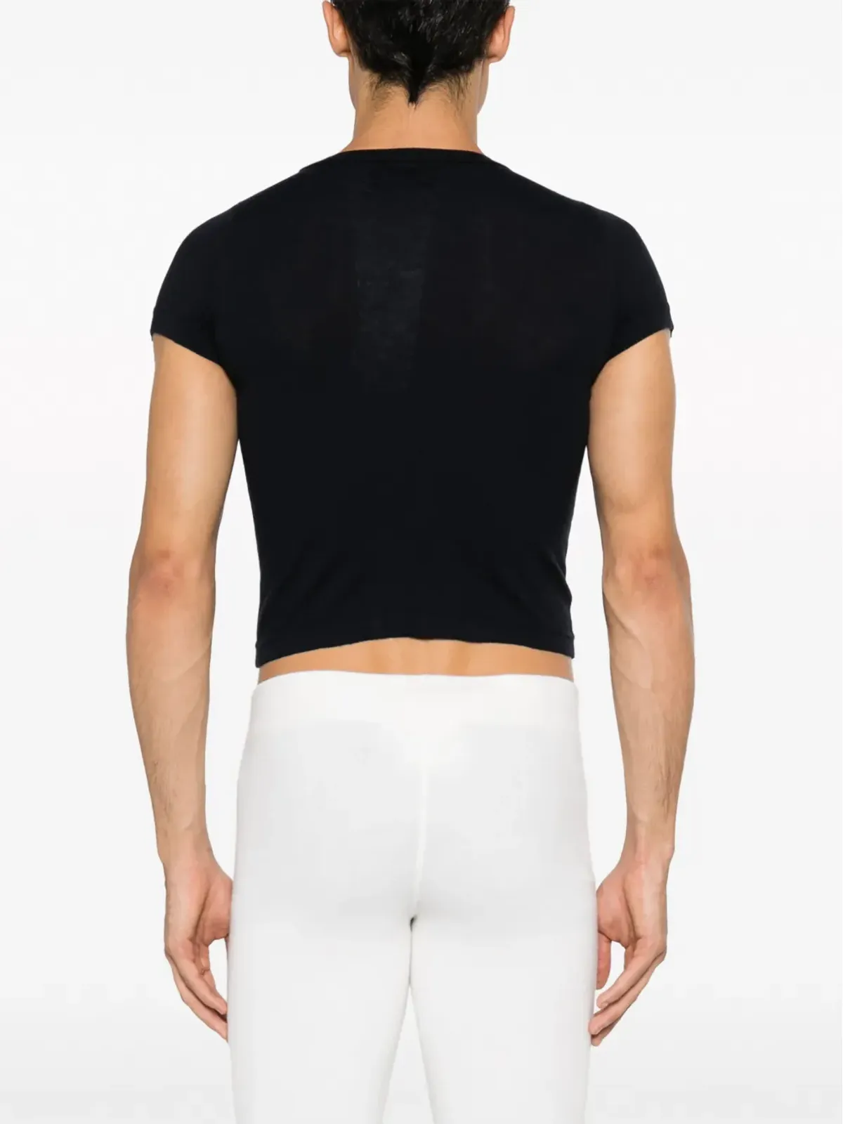 extreme cashmere クロップド半袖Tシャツ - 画像5