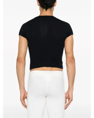extreme cashmere クロップド半袖Tシャツ - サムネイル5