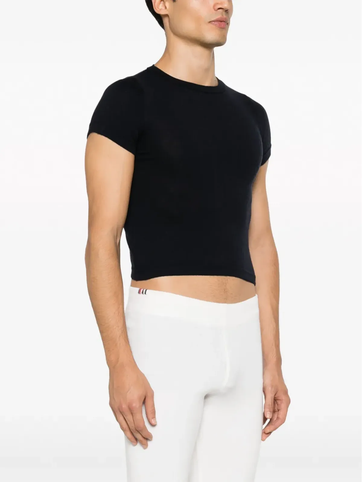 extreme cashmere クロップド半袖Tシャツ - 画像4