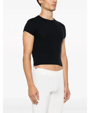 extreme cashmere クロップド半袖Tシャツ - サムネイル4