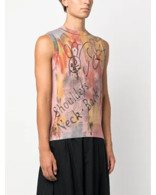 Vivienne Westwood グラフィックプリント コットン タンクトップ - Pink - サムネイル3