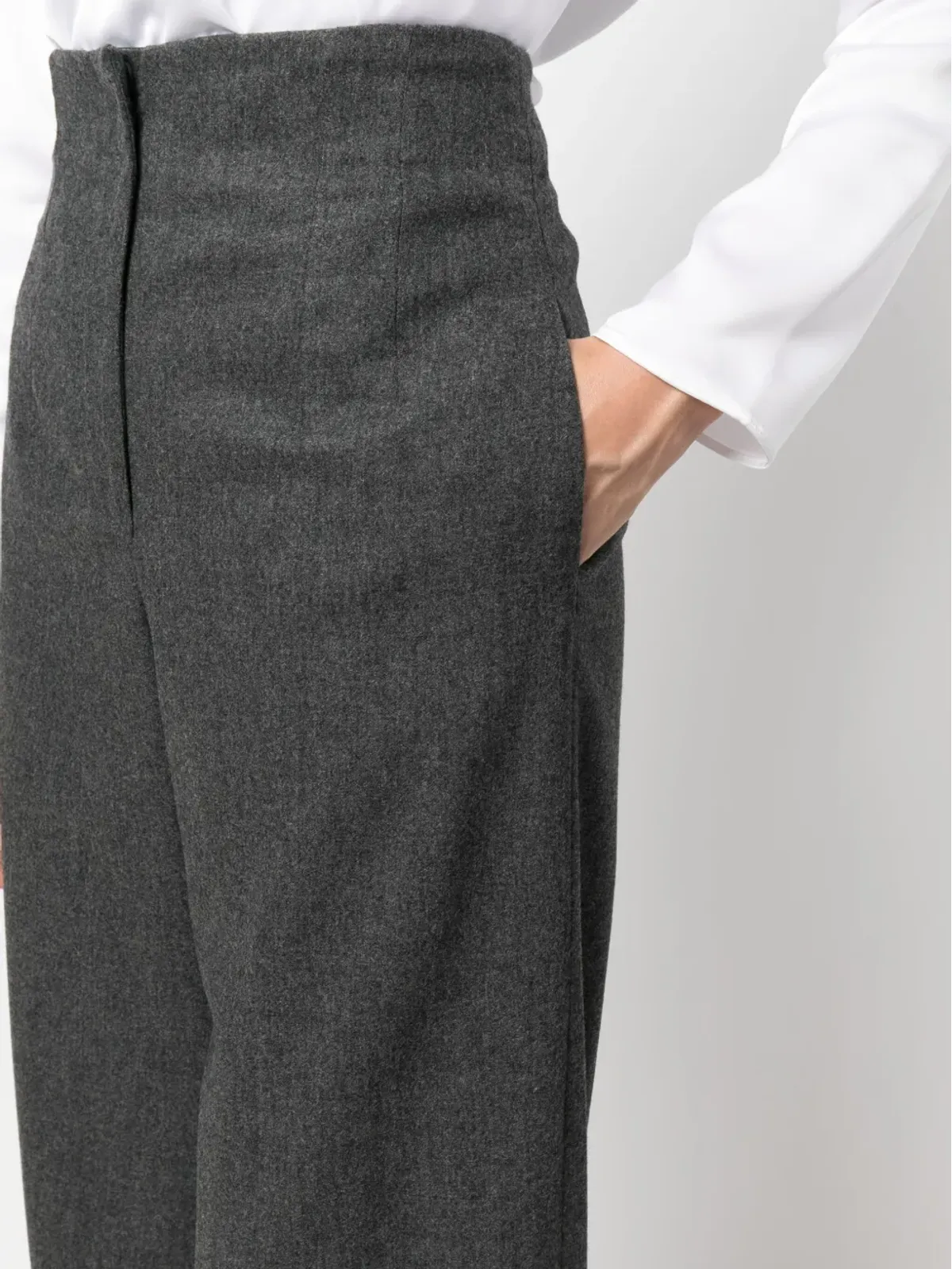 Emporio Armani ストレートレッグハイウエストパンツ - 画像5