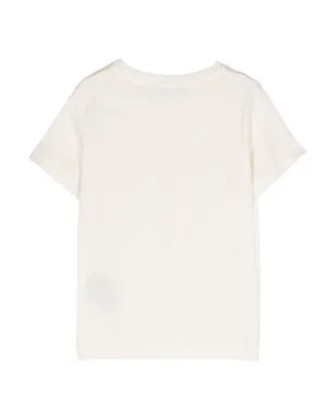 Balmain Kids ラインストーン装飾ロゴTシャツ - サムネイル2