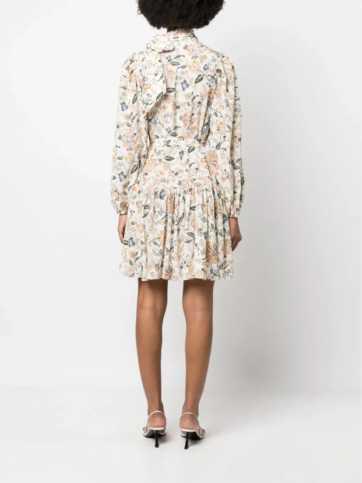 Ulla Johnson 花柄プリント リボンディテール ドレス - Neutrals - 画像4