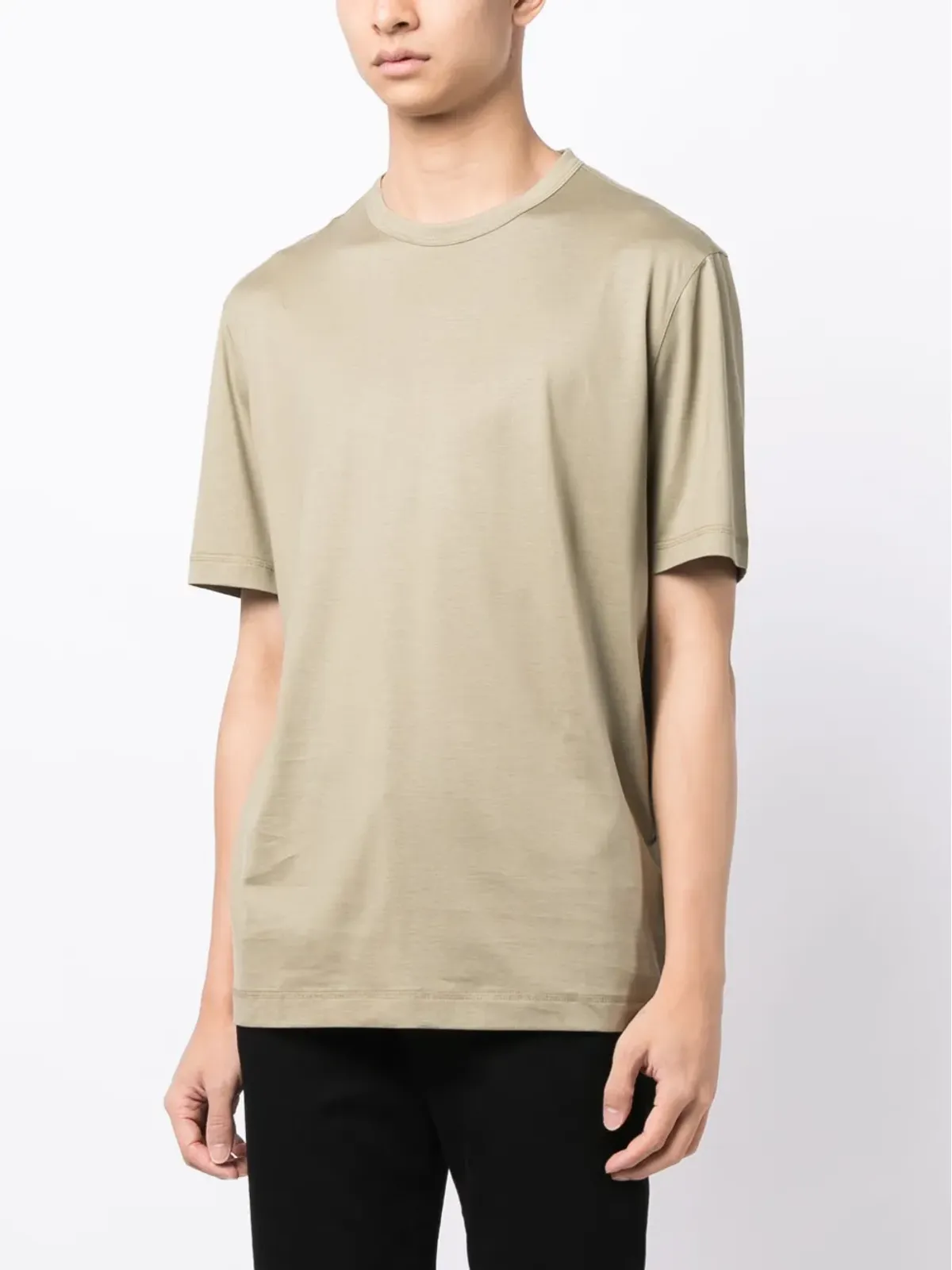 BOSS ロゴタグ コットン-リヨセル混紡 Tシャツ - 画像3