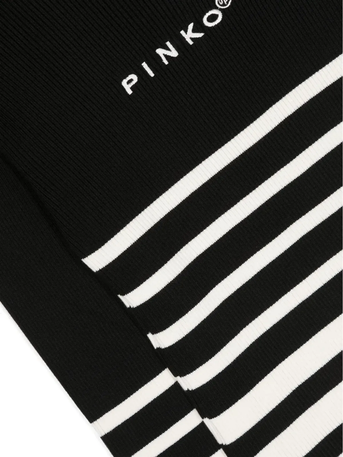 Pinko Kids リブ編みストライプトップ - 画像3