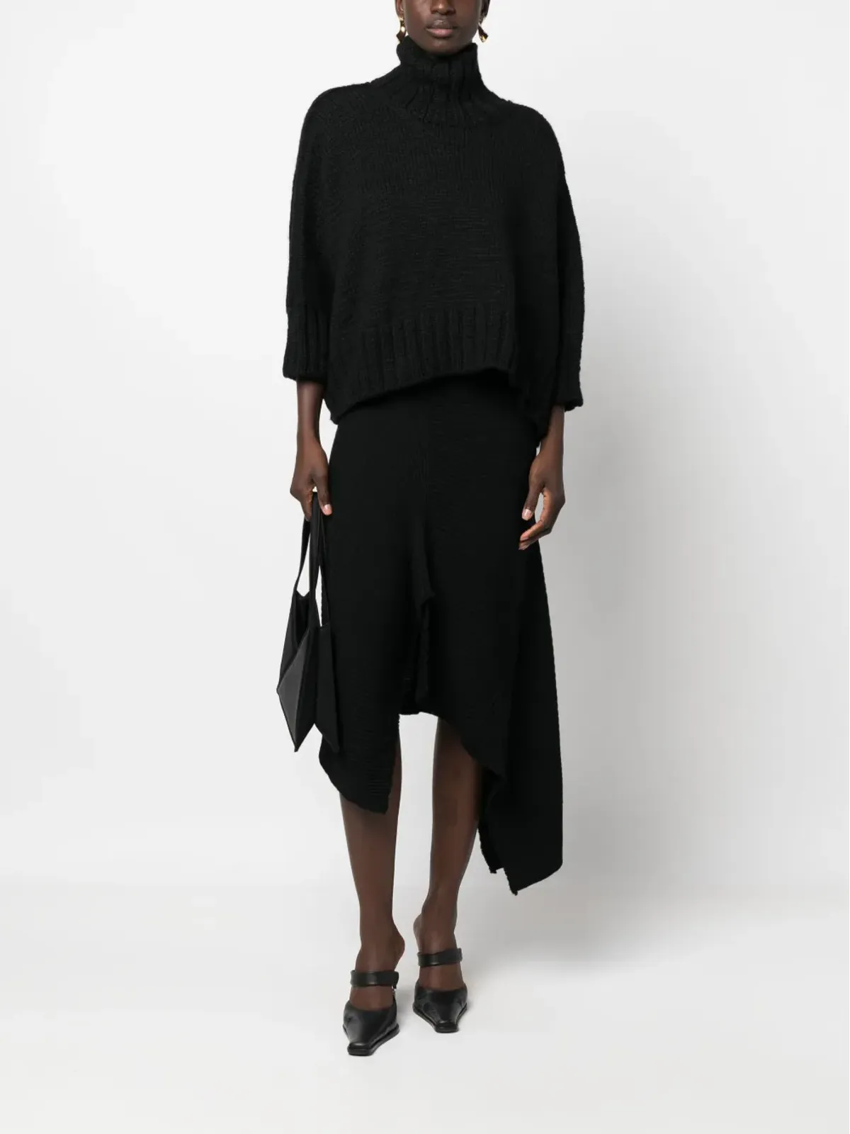 Yohji Yamamoto ロールネック ウールセーター - 画像2
