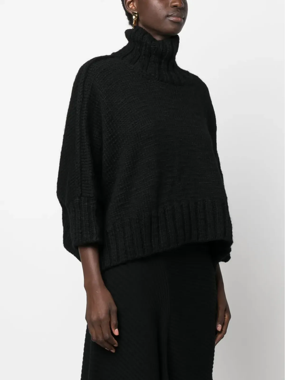 Yohji Yamamoto ロールネック ウールセーター - 画像3