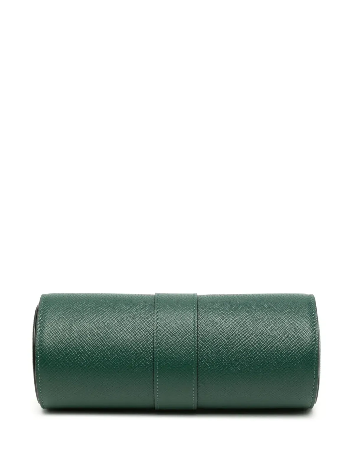 Smythson パナマレザー 3本ウォッチロール グリーン - 画像2
