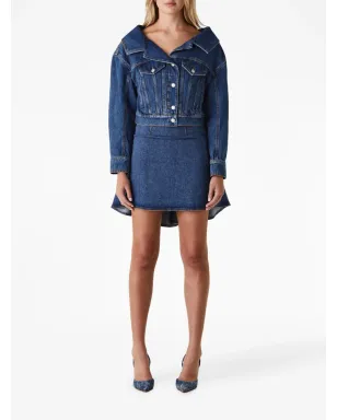 Alexander McQueen クロップドデニムジャケット - サムネイル2