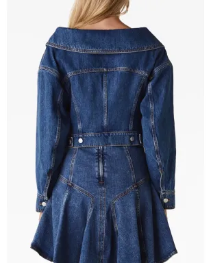 Alexander McQueen クロップドデニムジャケット - サムネイル3