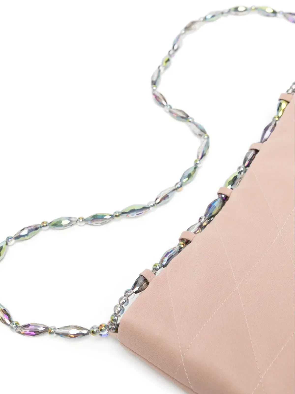 0711 Natalie bead-embellished shoulder bag - Pink - 画像4