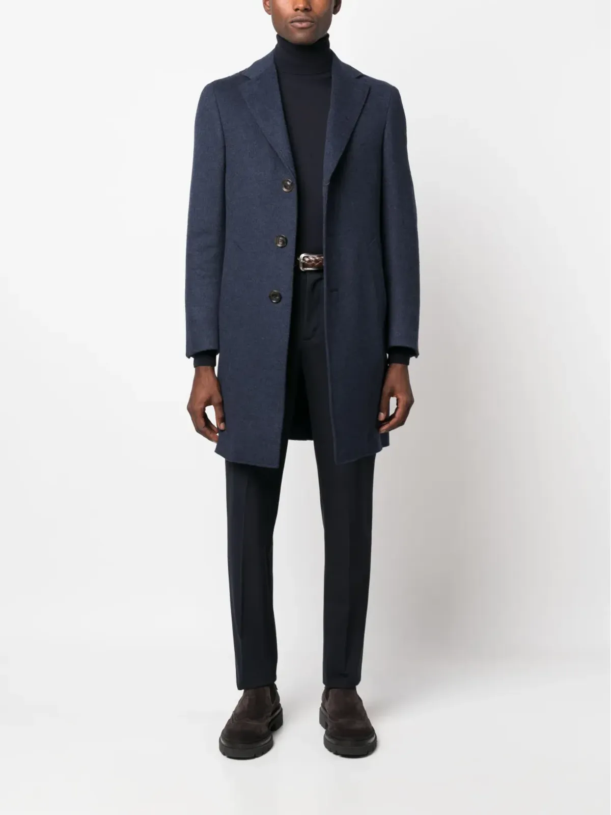Canali シングルブレスト ウールブレンド ペコート - 画像2