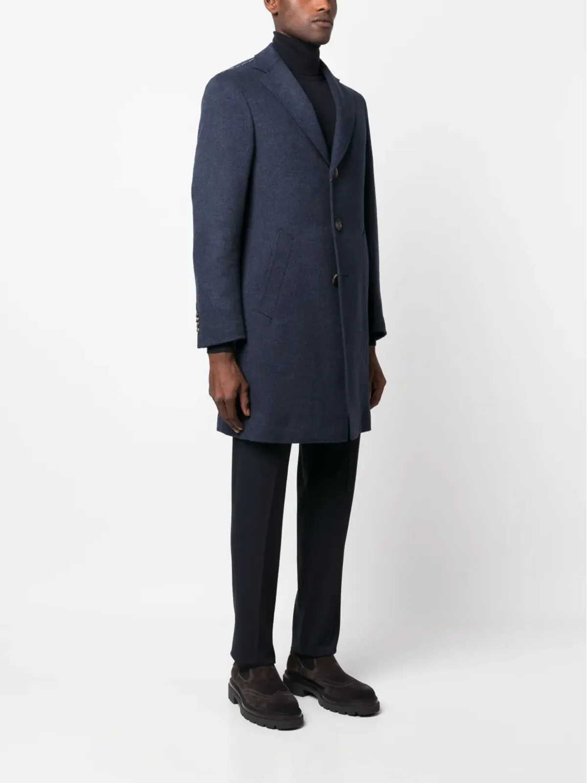 Canali シングルブレスト ウールブレンド ペコート - 画像3