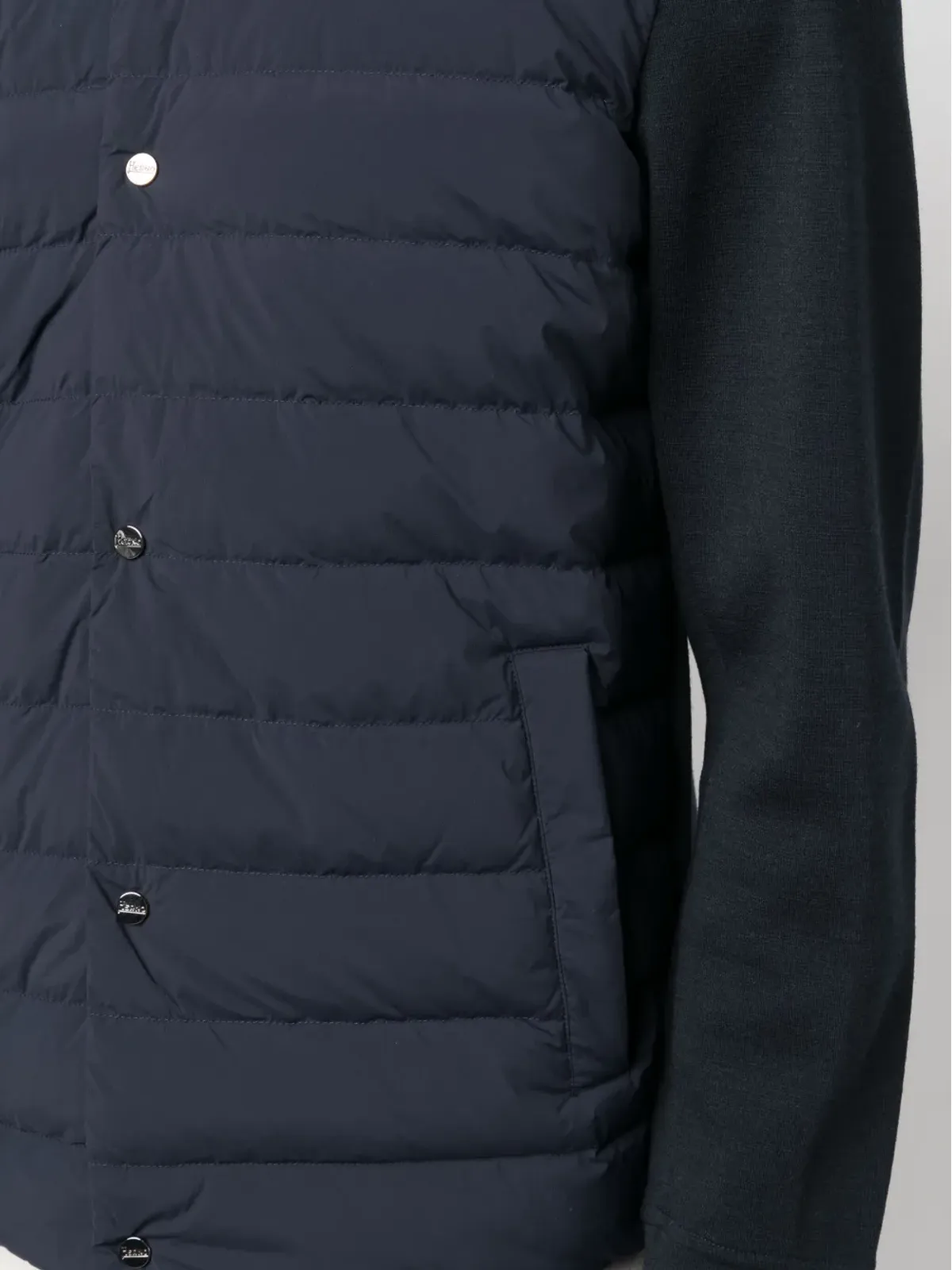 Herno コントラストスリーブ付きパデッドジャケット - 画像5