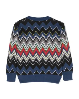 Missoni Kids ジグザグ織り クルーネック ジャンパー - サムネイル2