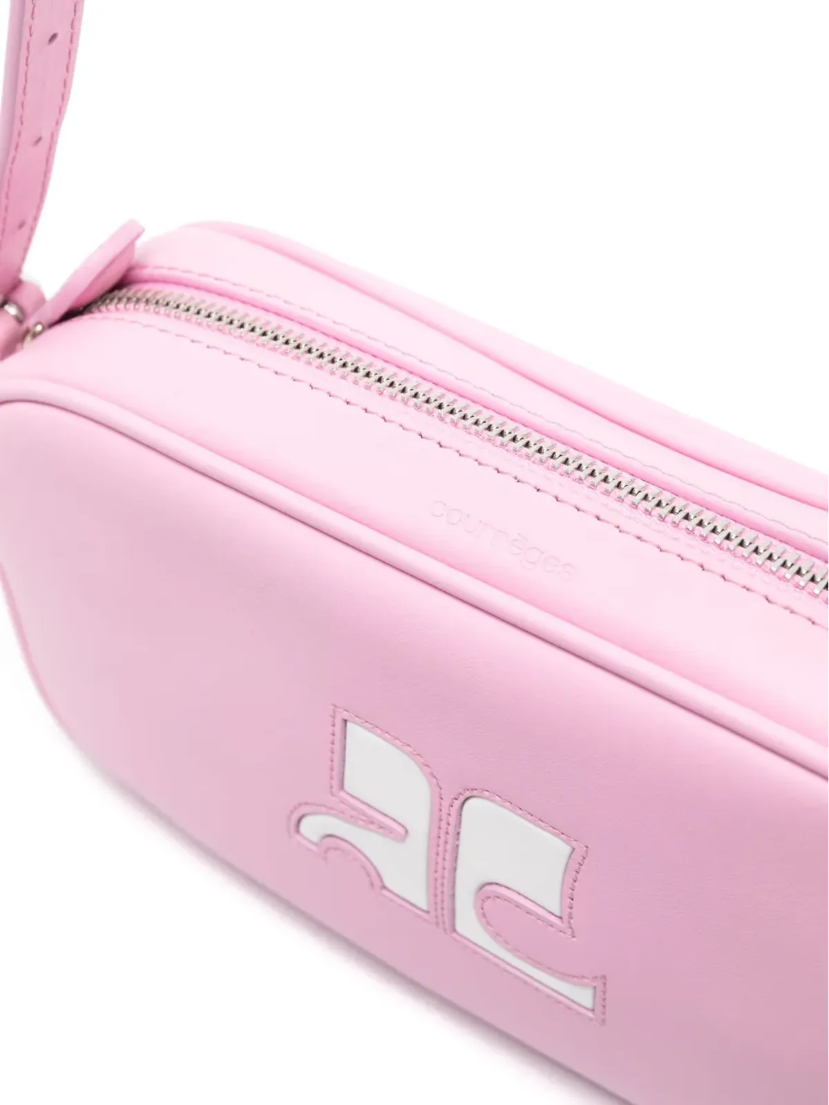 Courrèges Reedition leather shoulder bag - Pink - 画像3