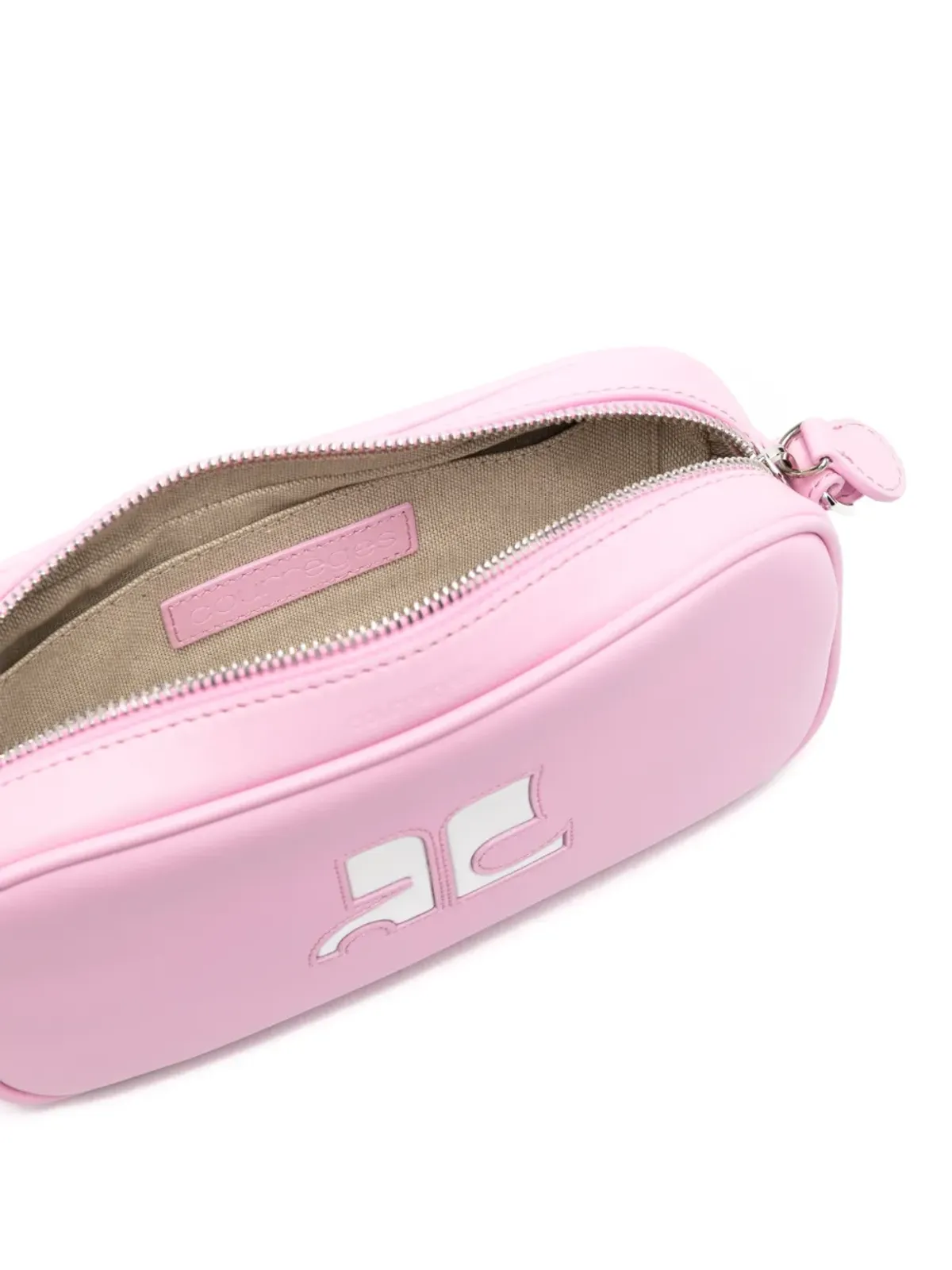Courrèges Reedition leather shoulder bag - Pink - 画像4
