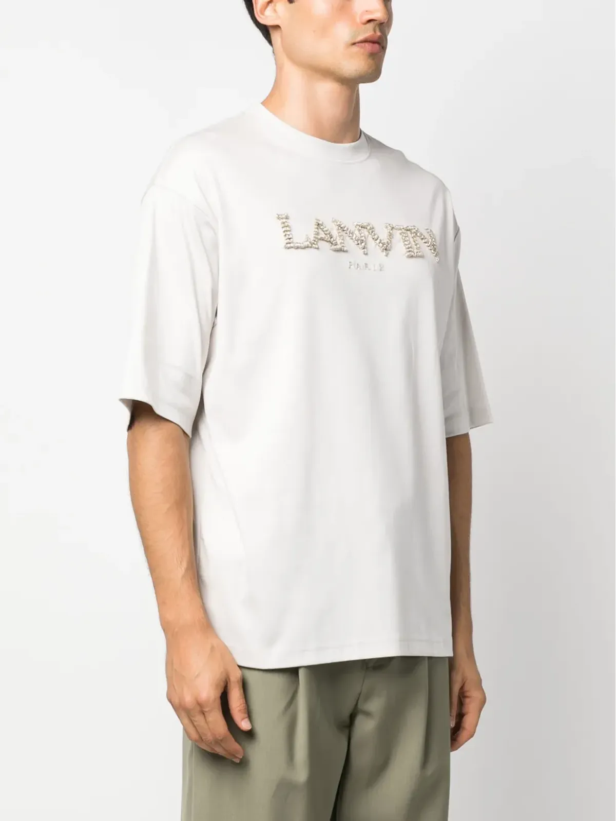 Lanvin ロゴ刺繍 コットンTシャツ - 画像3
