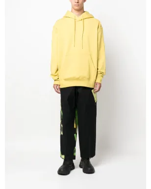 Y-3 ロゴプリント オーガニックコットン フード付きパーカー - イエロー - サムネイル2