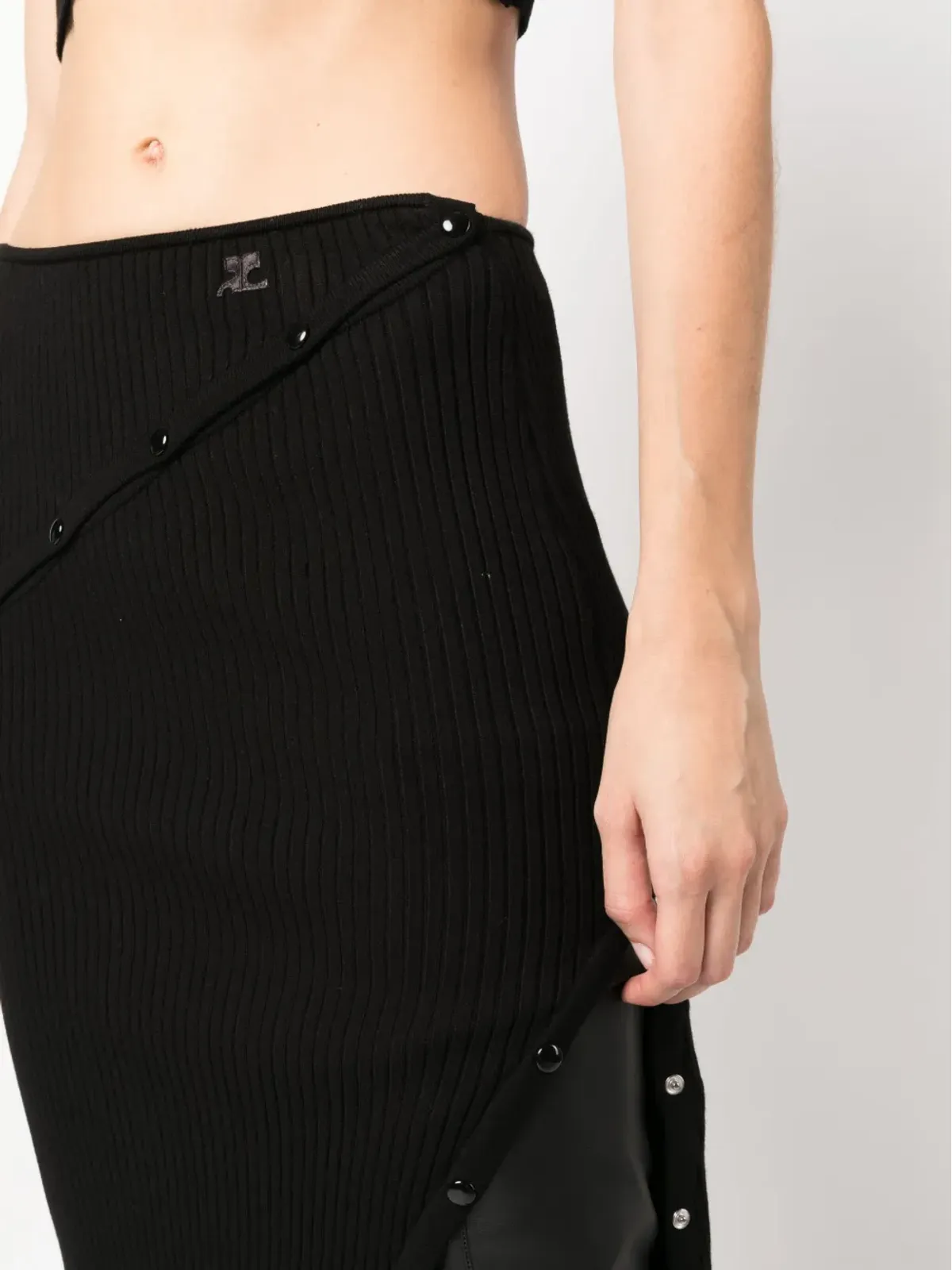 Courrèges デタッチャブルパネル ハイウエスト スカート - 画像5