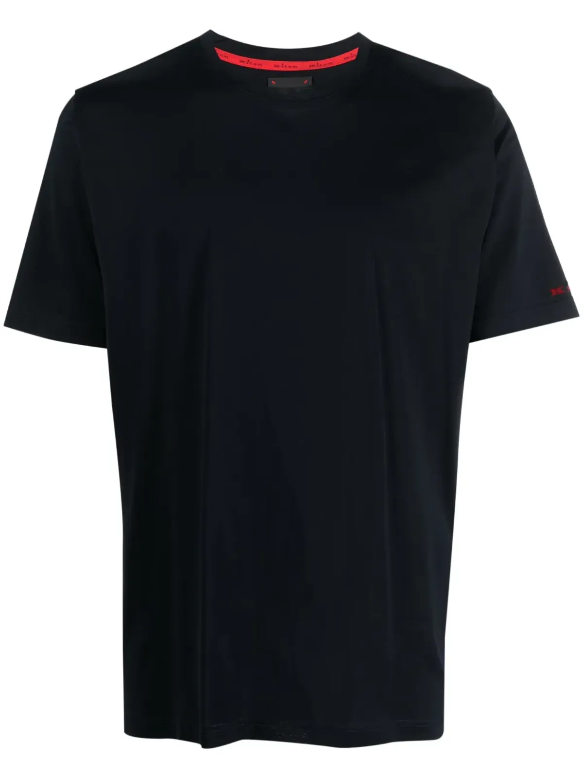 Kiton クルーネック コットンTシャツ - ブルー - 画像1